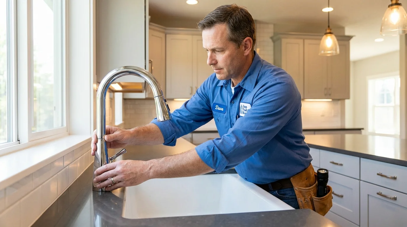 Kitchen faucet installation by Johns Plumbing LLC in Big Pine Key