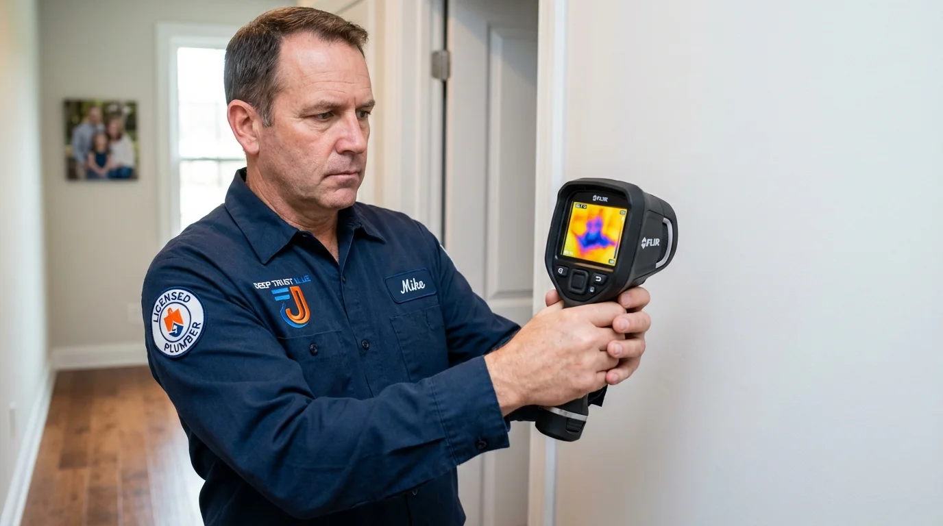 Thermal imaging leak detection by Johns Plumbing LLC in Big Pine Key